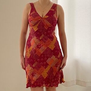 Vintage Mock Patchwork Dress